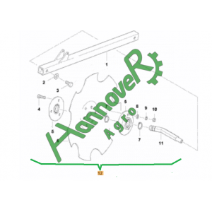 Диск з ступицею в зборі Monopill Kverneland KL830121